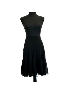 JOSEPH Ribkoff black A-line handkerchief skirt Sz 8